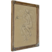 Study Figure Spring Ca 1893 By Elihu Vedder