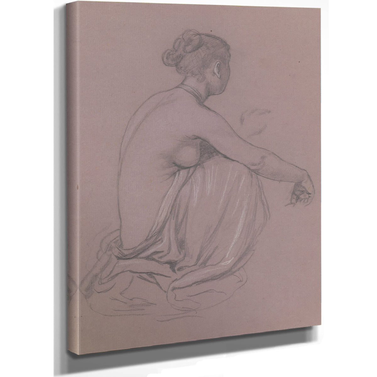 Study Greek Girls Bathing Xiv C 1872 By Elihu Vedder