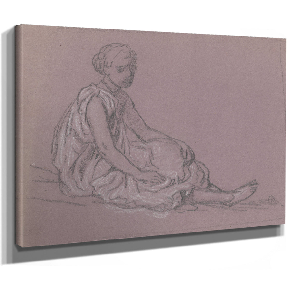 Study Greek Girls Bathing Xv C 1872 By Elihu Vedder