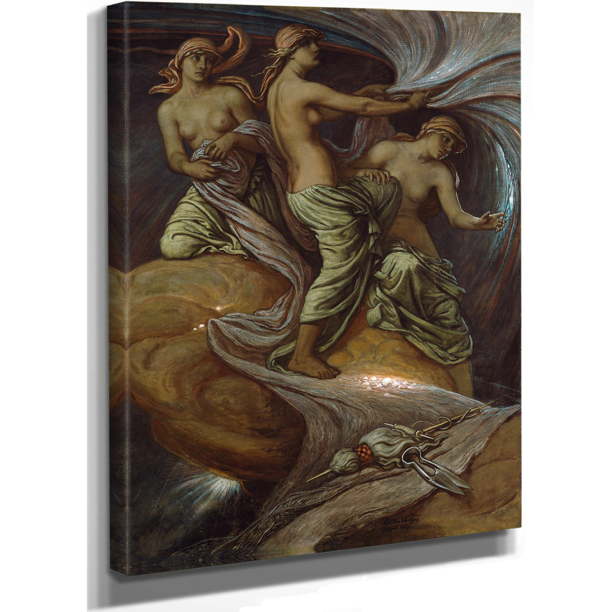 The Fates Gathering the Stars 1887 By Elihu Vedder