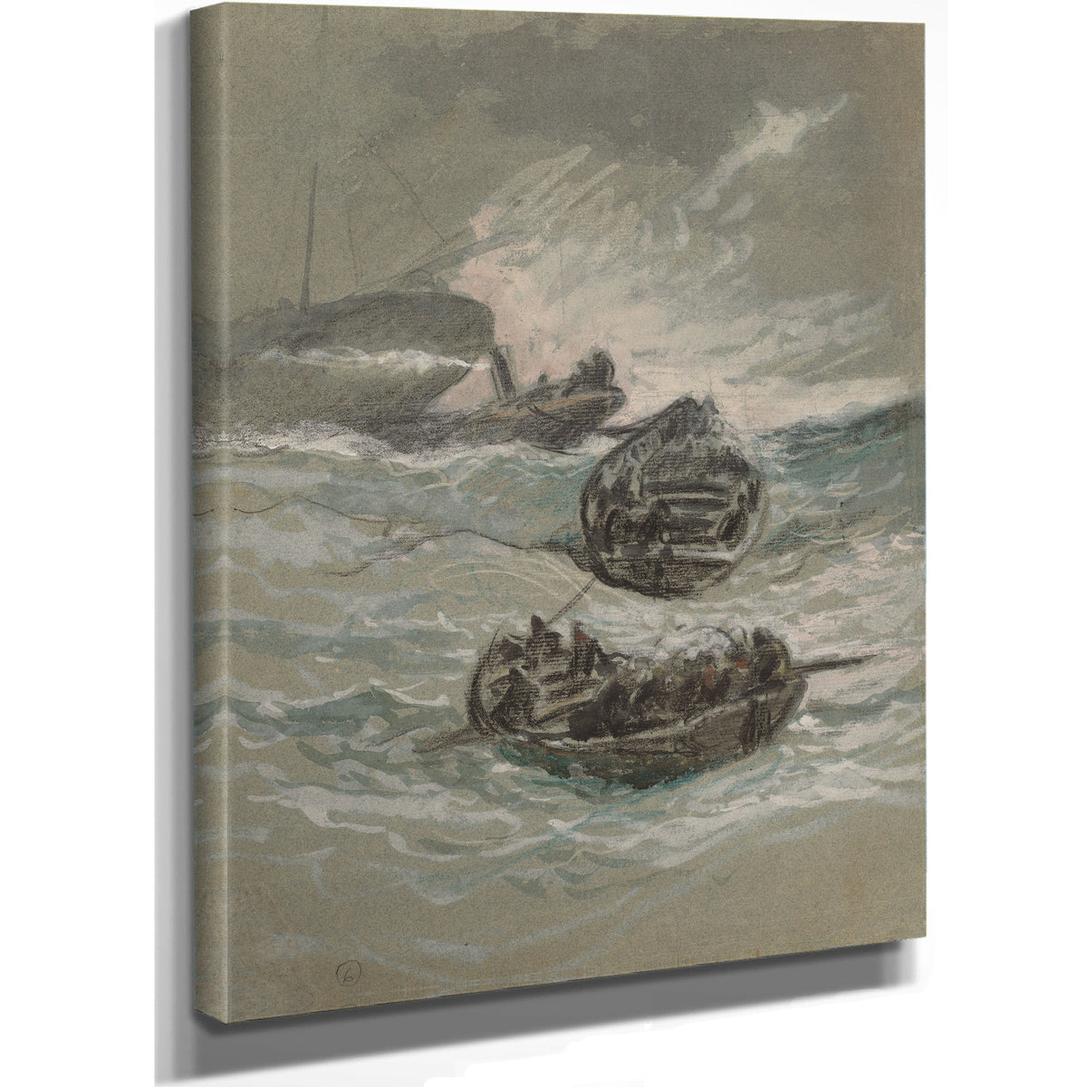 The Shipwreck C 1880 By Elihu Vedder