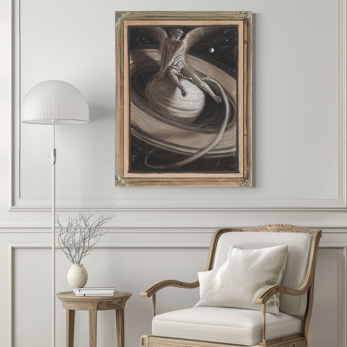 The Throne Saturn 1883 1884 By Elihu Vedder