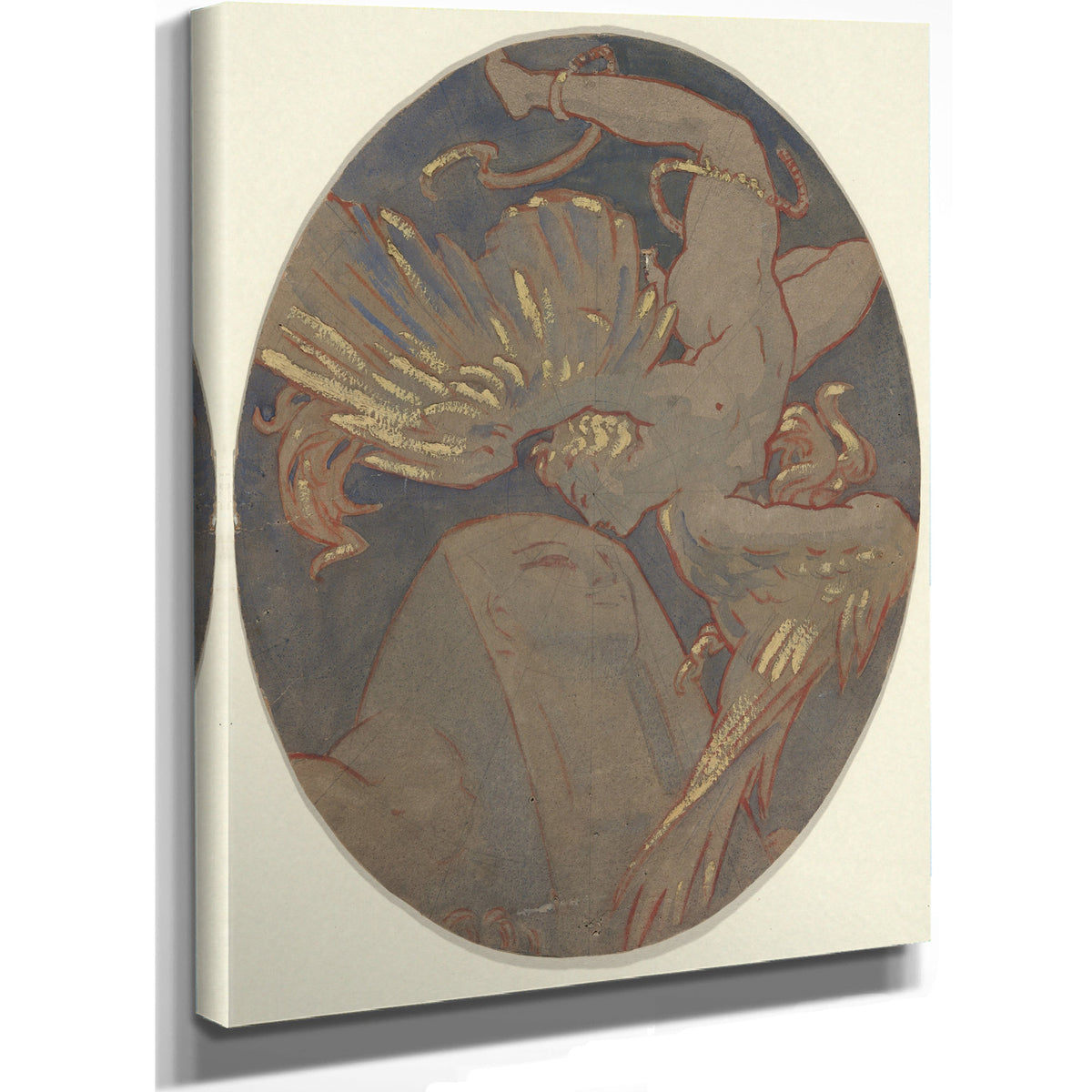 Viterbo Copy Rondel Sargents Ceiling By Elihu Vedder