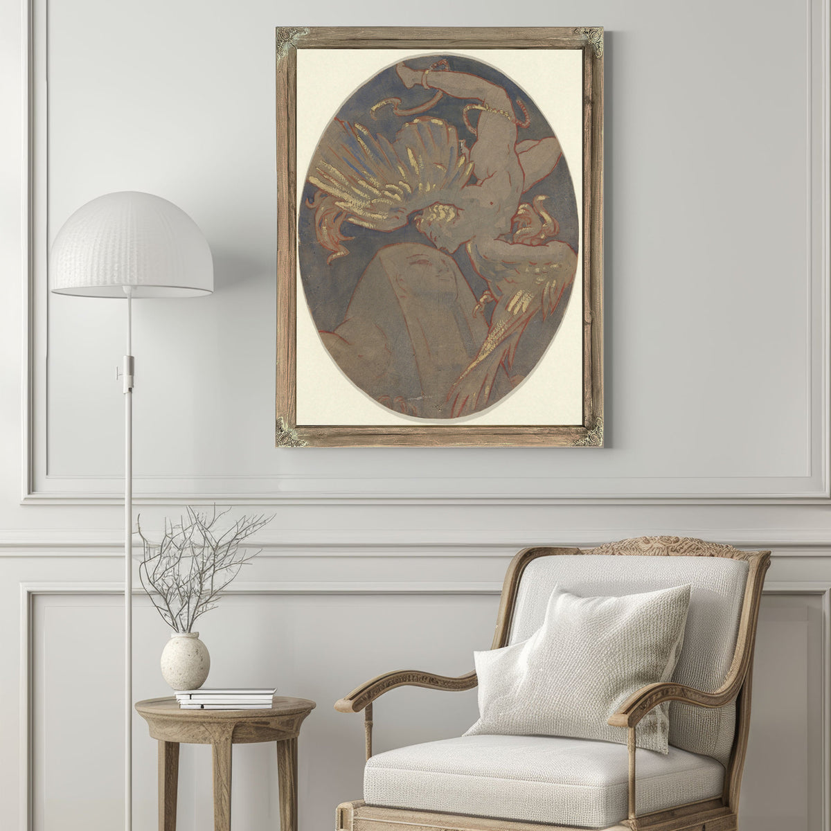 Viterbo Copy Rondel Sargents Ceiling By Elihu Vedder