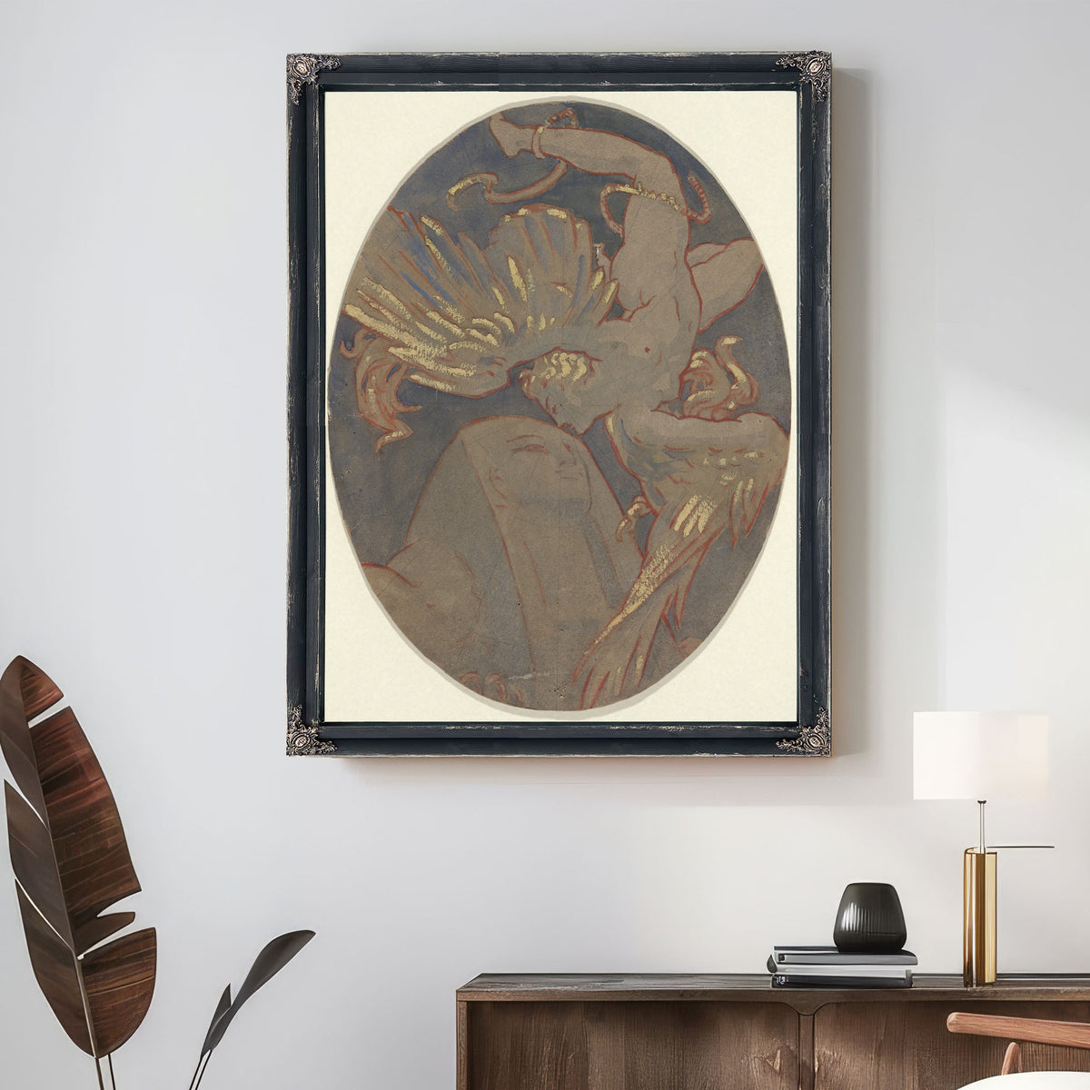 Viterbo Copy Rondel Sargents Ceiling By Elihu Vedder