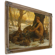 Young Marsyas Marsyas Enchanting Hares By Elihu Vedder