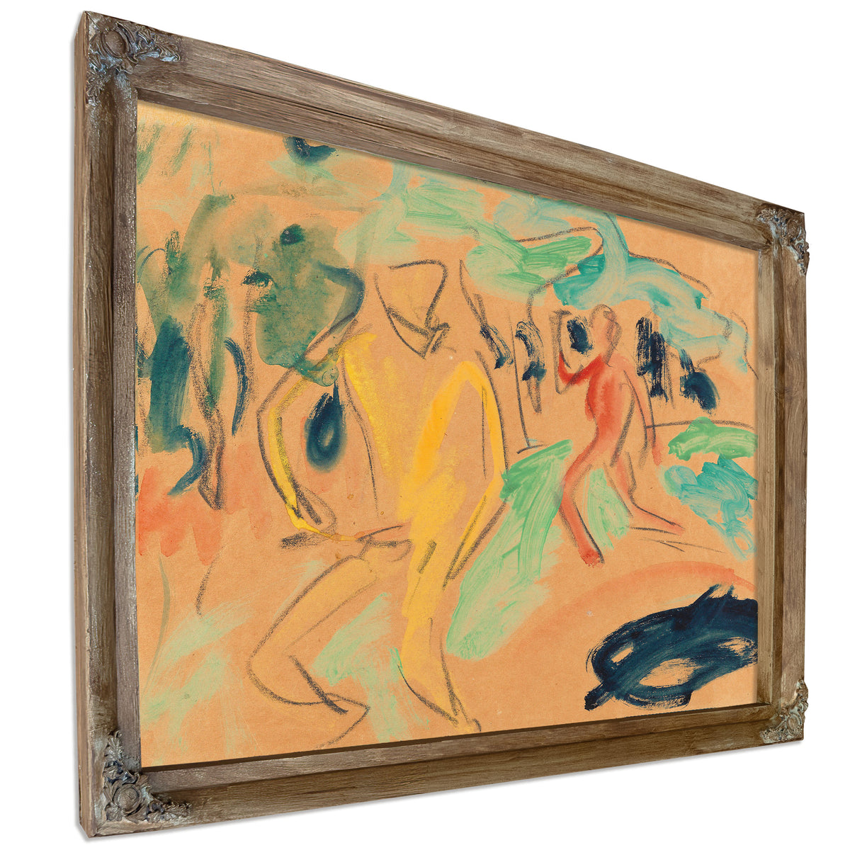 Badende Figuren Bewegung 1910 By Ernst Ludwig Kirchner