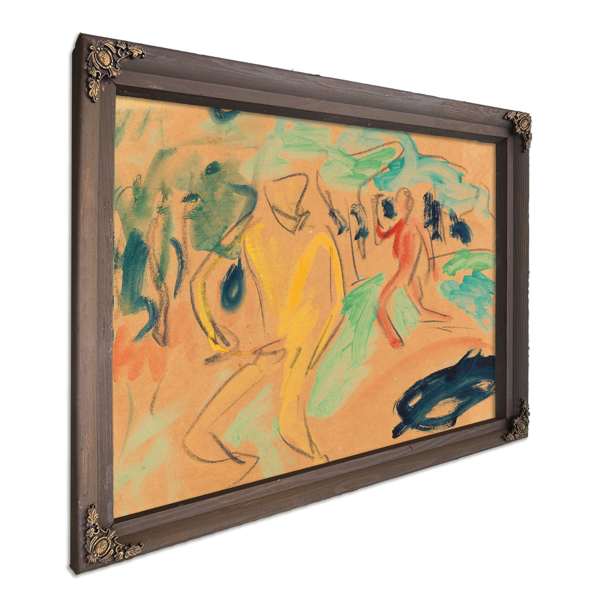 Badende Figuren Bewegung 1910 By Ernst Ludwig Kirchner
