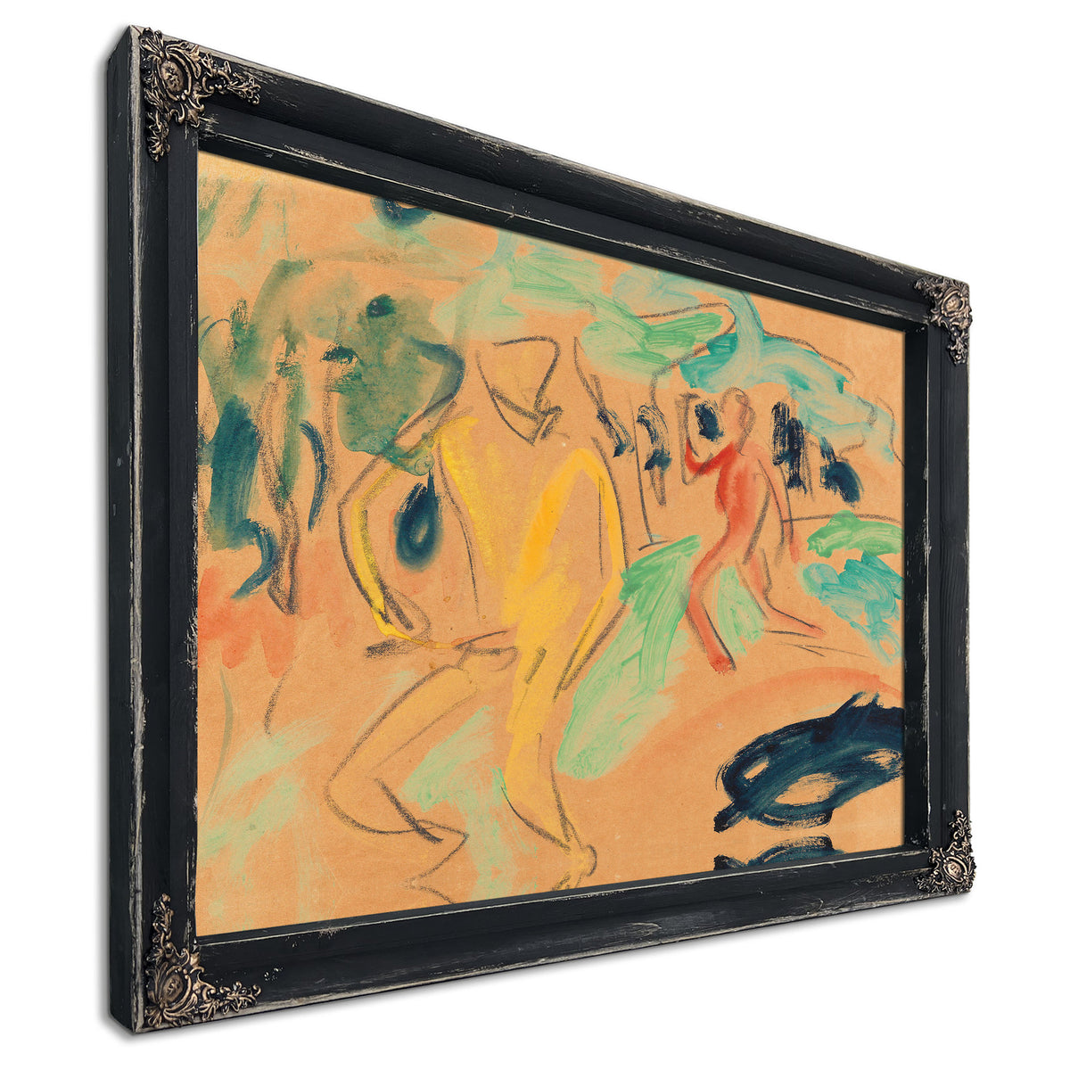 Badende Figuren Bewegung 1910 By Ernst Ludwig Kirchner