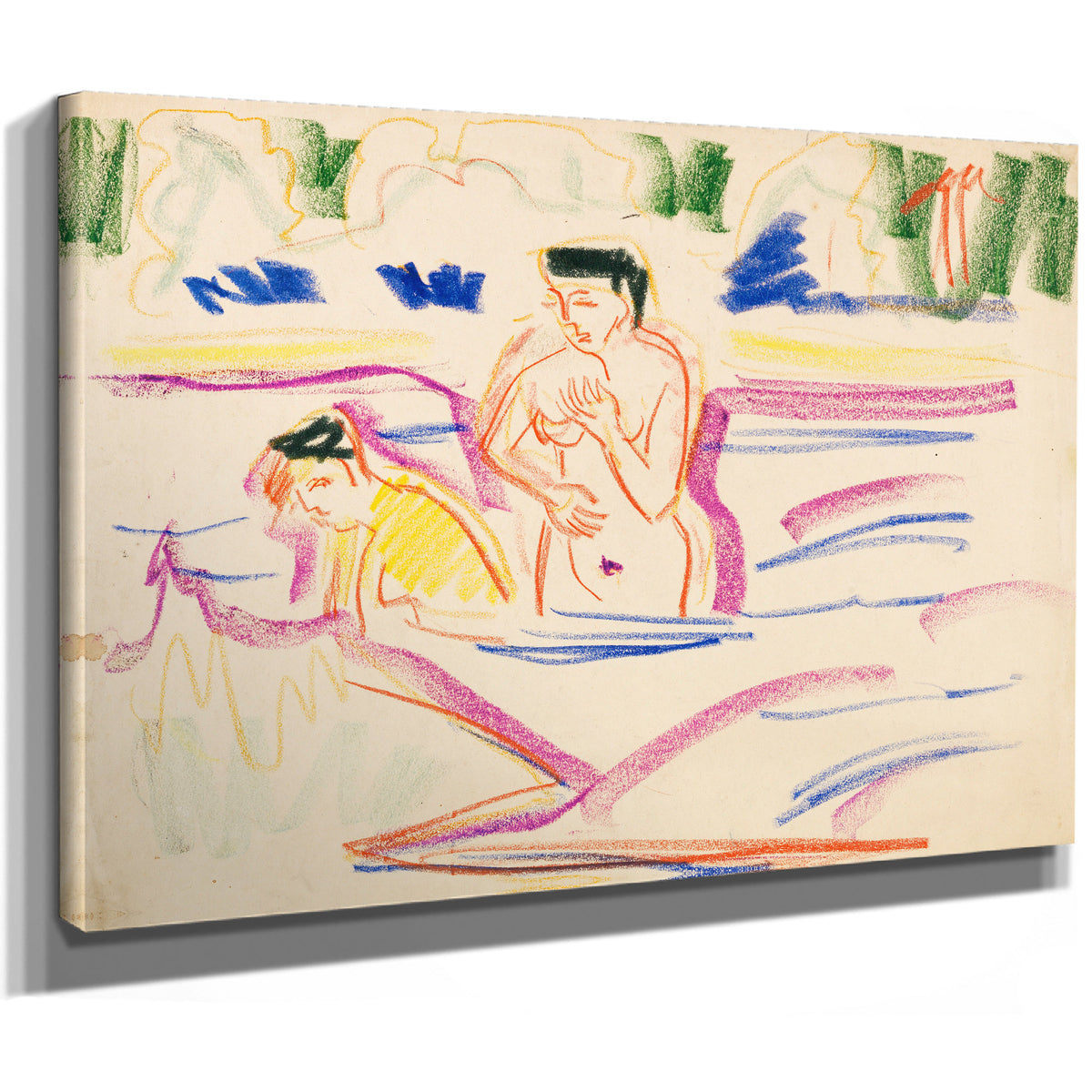 Badende Frauen 1909 By Ernst Ludwig Kirchner