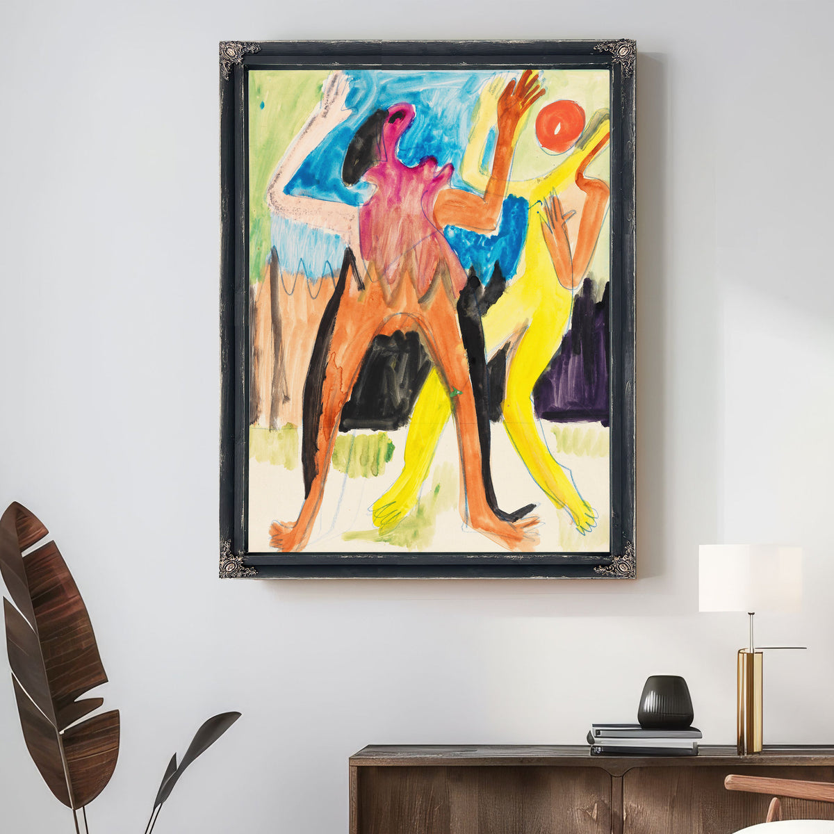 Ballspielendes Paar 1933 By Ernst Ludwig Kirchner