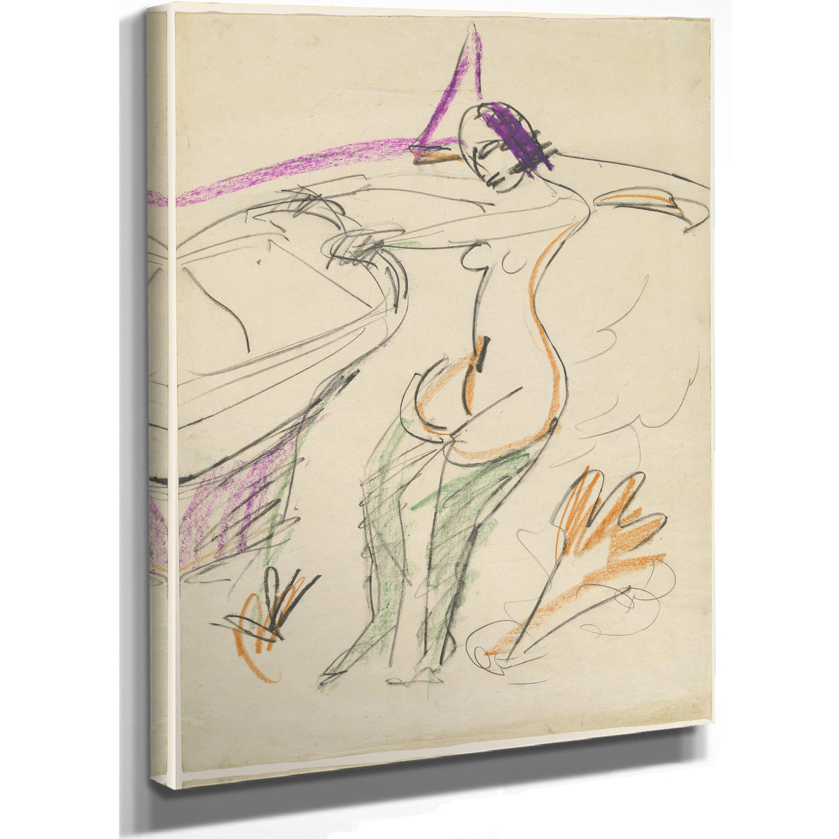 Bather 1912 1913 By Ernst Ludwig Kirchner