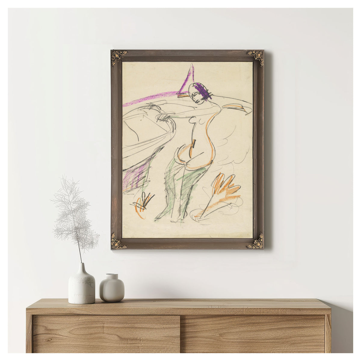 Bather 1912 1913 By Ernst Ludwig Kirchner