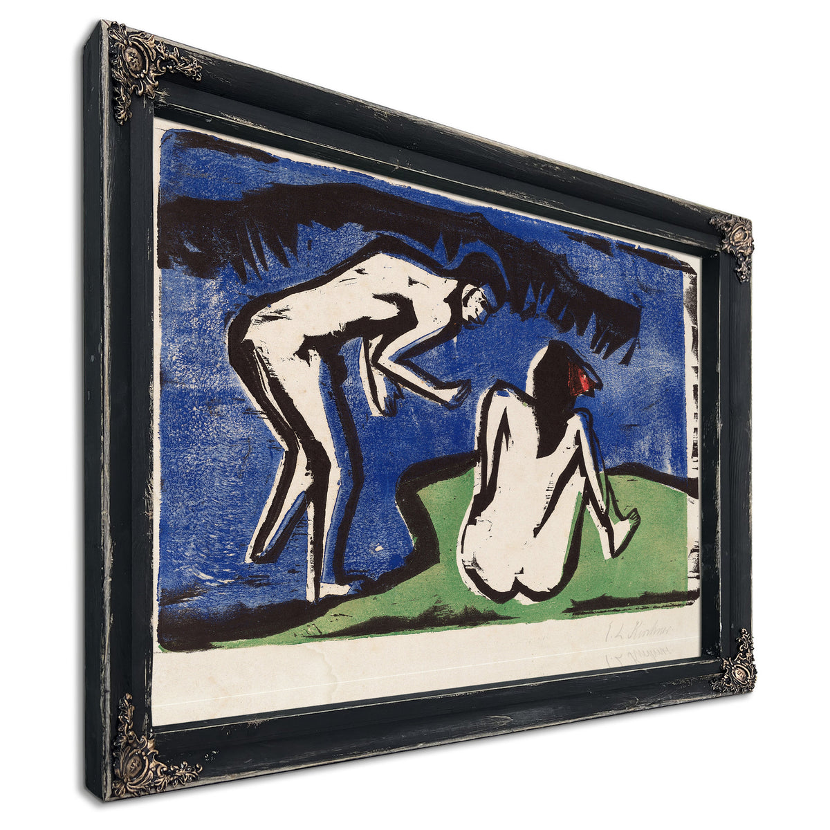 Bathing Couple 1910 By Ernst Ludwig Kirchner