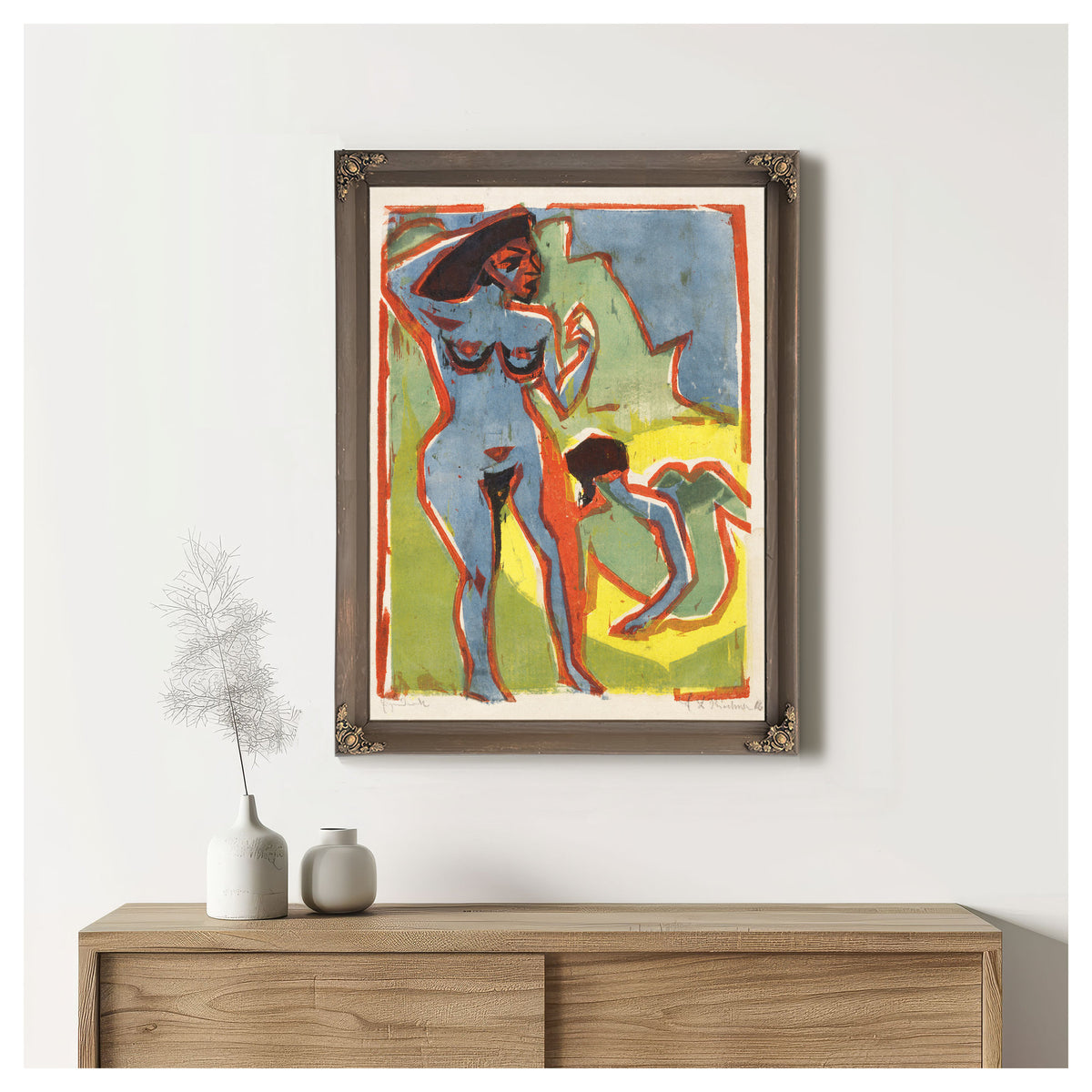 Bathing Women Moritzburg 1909 By Ernst Ludwig Kirchner