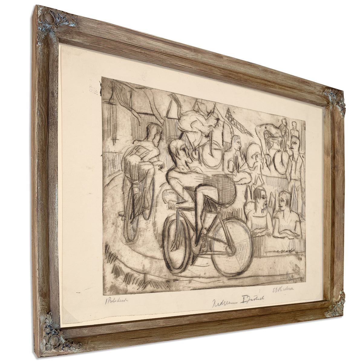 Cycle Race 1926 By Ernst Ludwig Kirchner