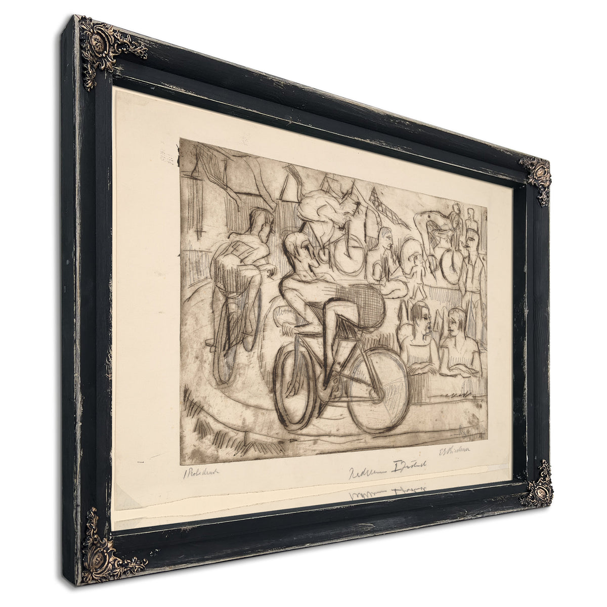 Cycle Race 1926 By Ernst Ludwig Kirchner