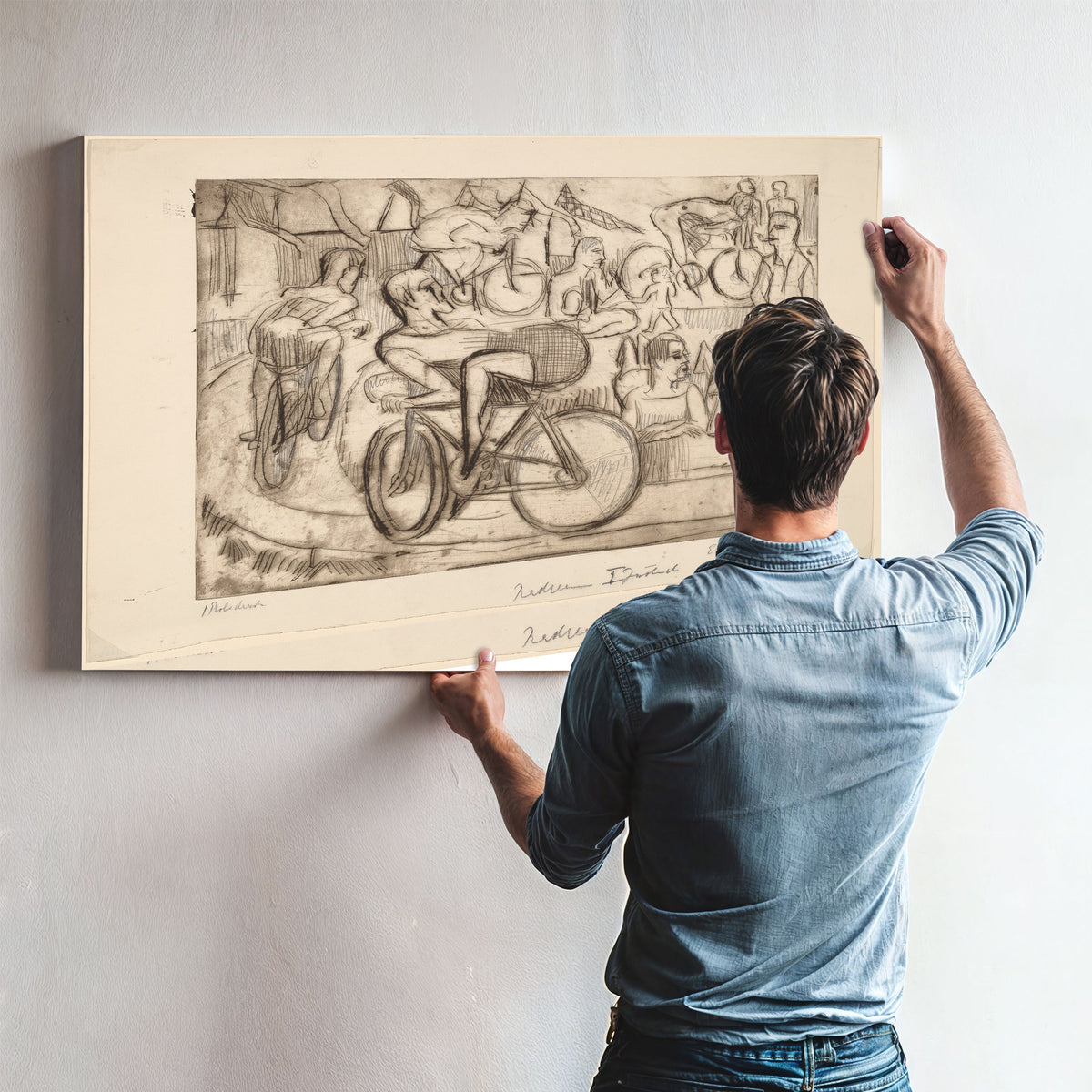 Cycle Race 1926 By Ernst Ludwig Kirchner