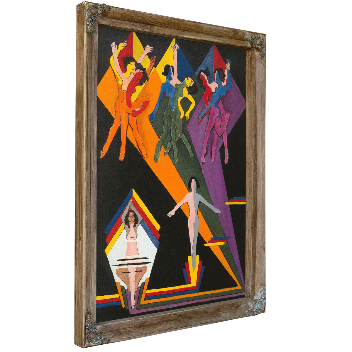 Dancing Girls Colourful Rays 1932 1937 By Ernst Ludwig Kirchner