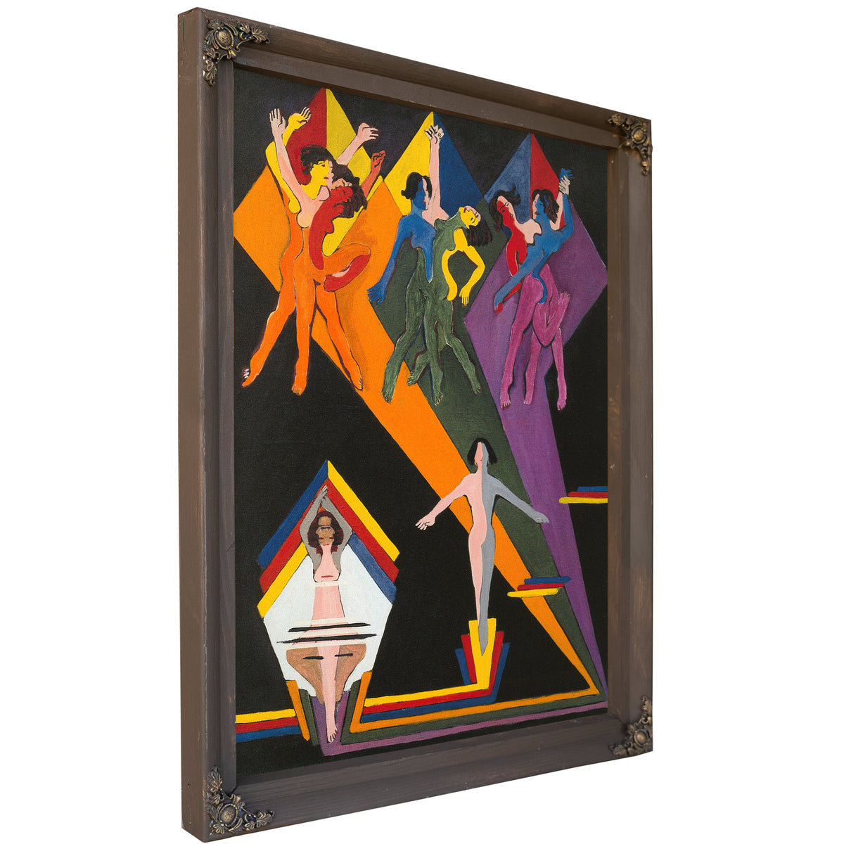 Dancing Girls Colourful Rays 1932 1937 By Ernst Ludwig Kirchner