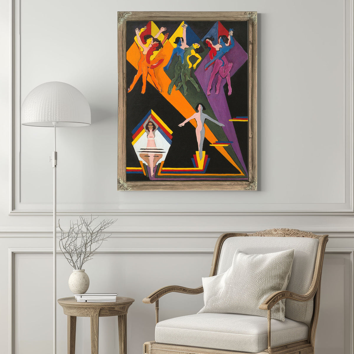 Dancing Girls Colourful Rays 1932 1937 By Ernst Ludwig Kirchner