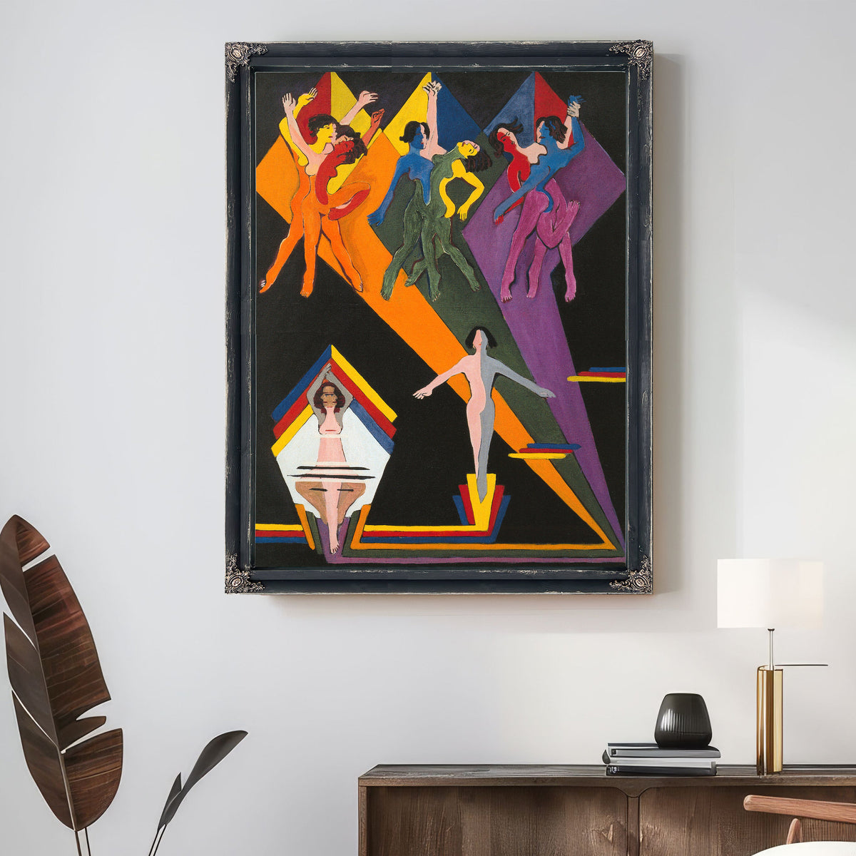 Dancing Girls Colourful Rays 1932 1937 By Ernst Ludwig Kirchner