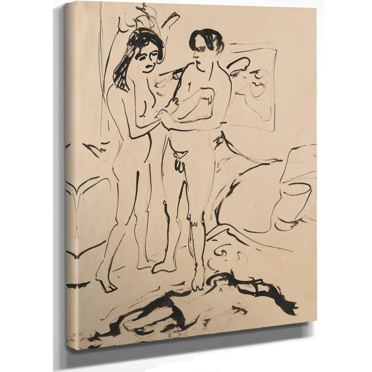 Das Paar 1909 By Ernst Ludwig Kirchner