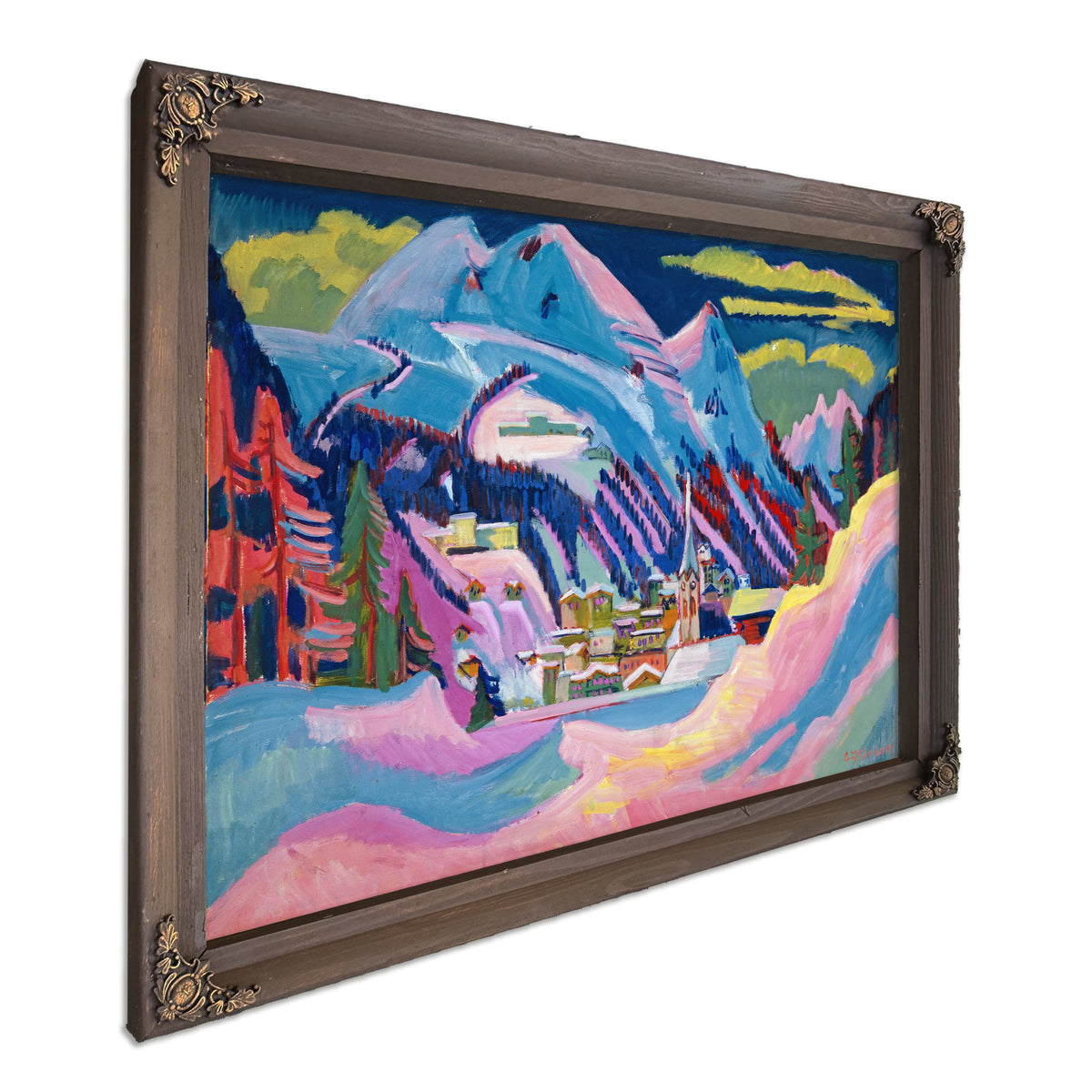 Davos Winter Davos Snow 1923 By Ernst Ludwig Kirchner