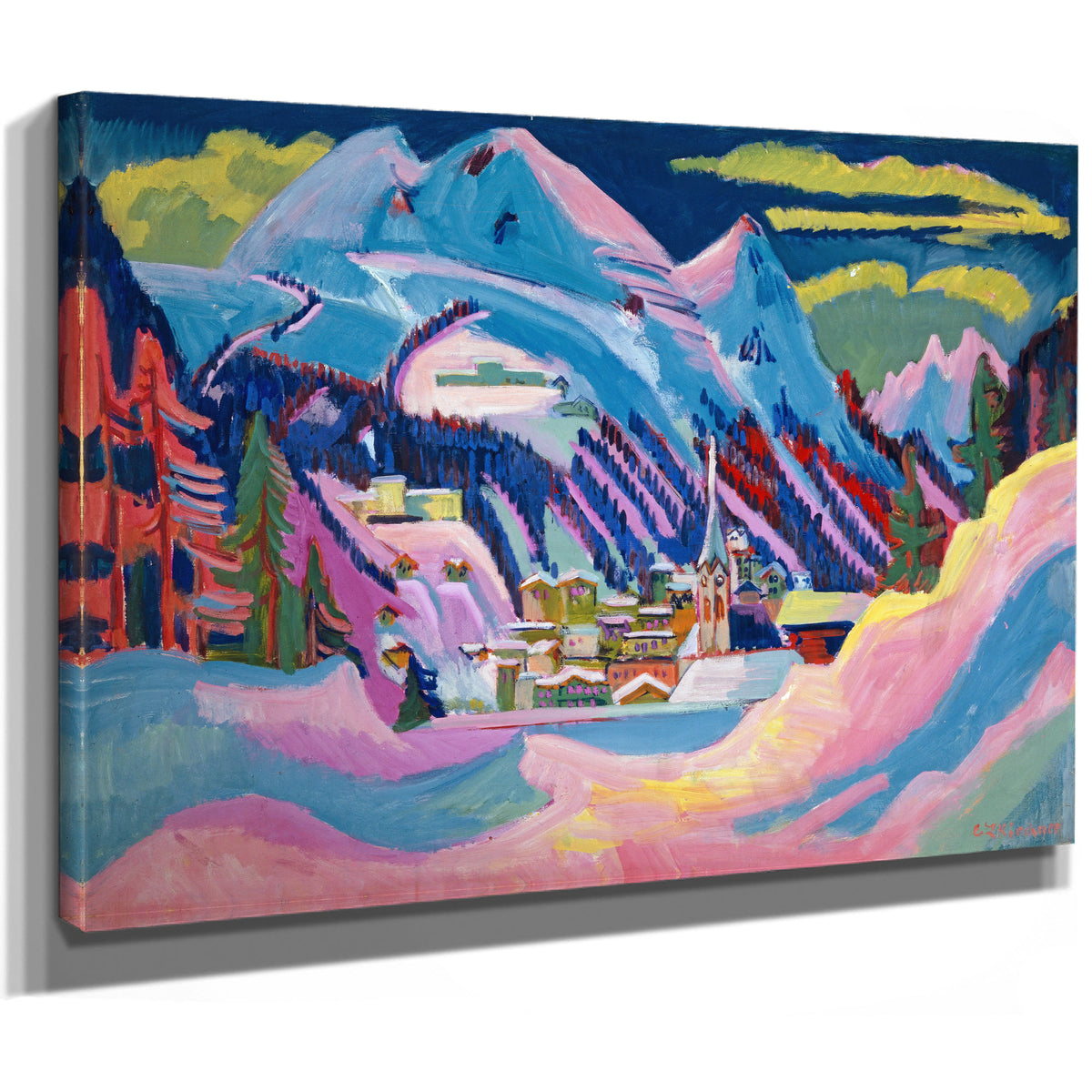 Davos Winter Davos Snow 1923 By Ernst Ludwig Kirchner