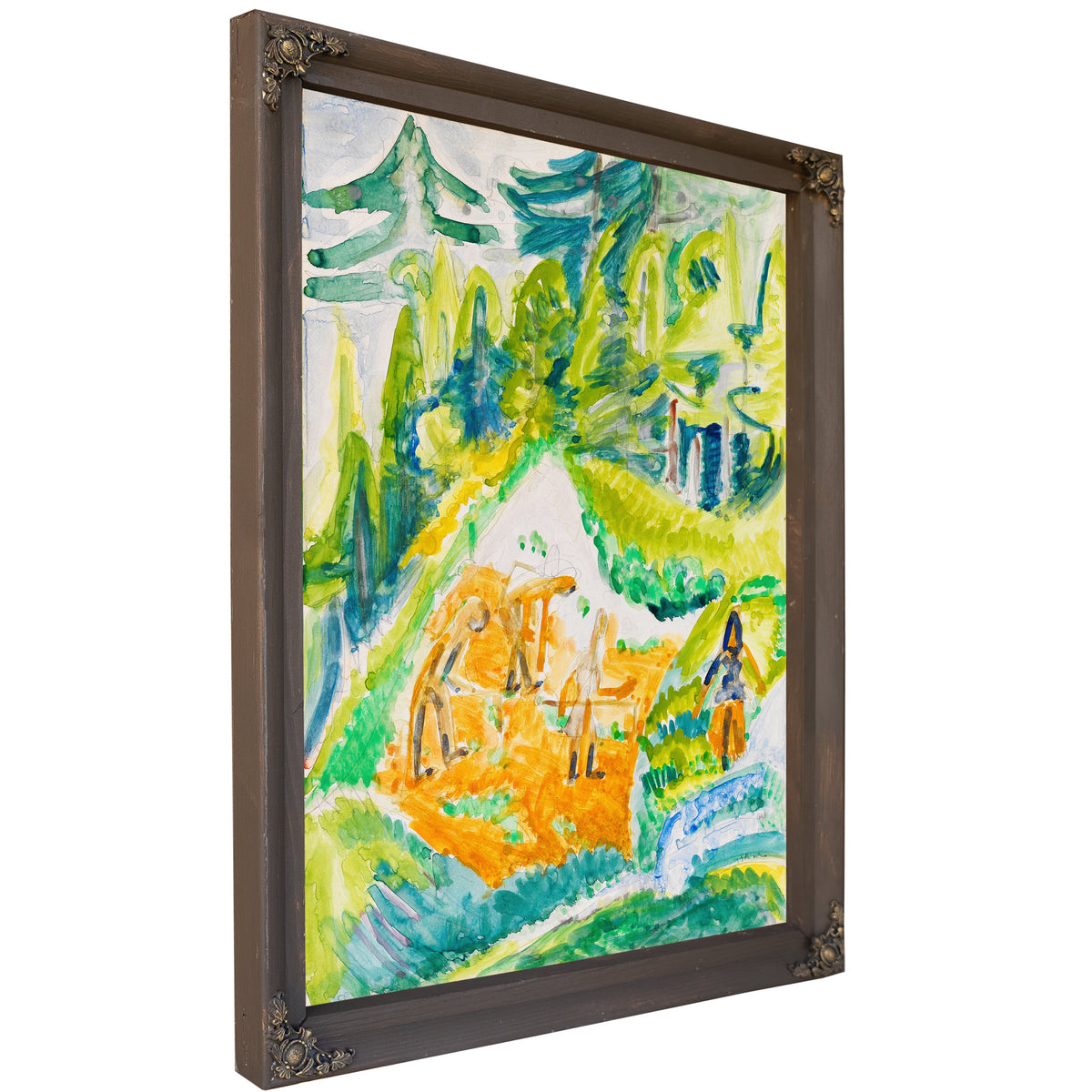 Davoser Landschaft Mit Bergbauern 1919 By Ernst Ludwig Kirchner