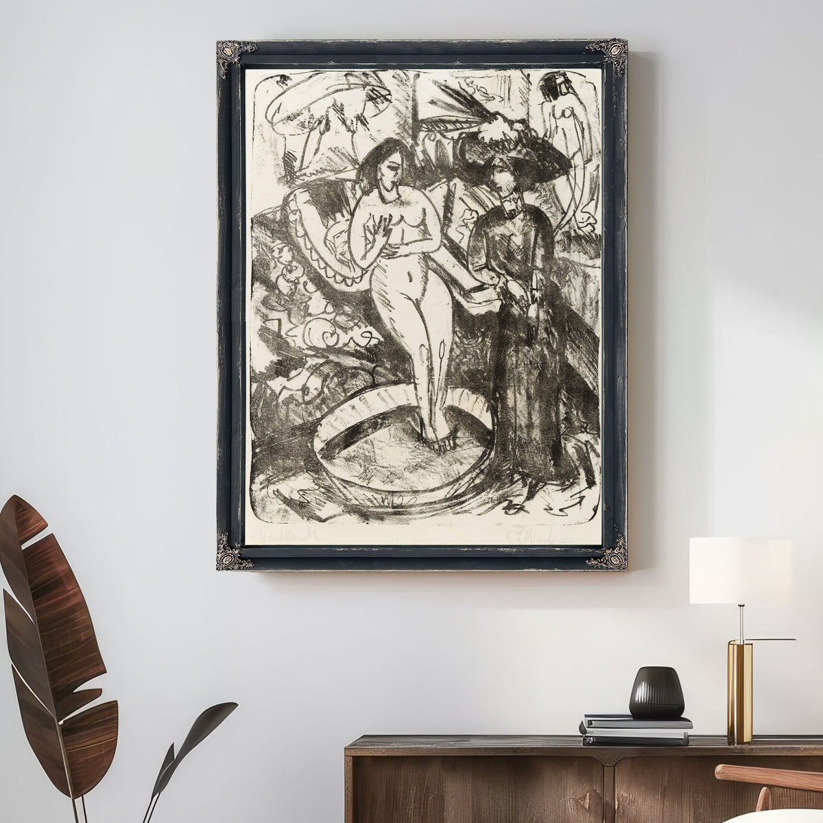 Der Besuch der Freundin Visit the By Ernst Ludwig Kirchner