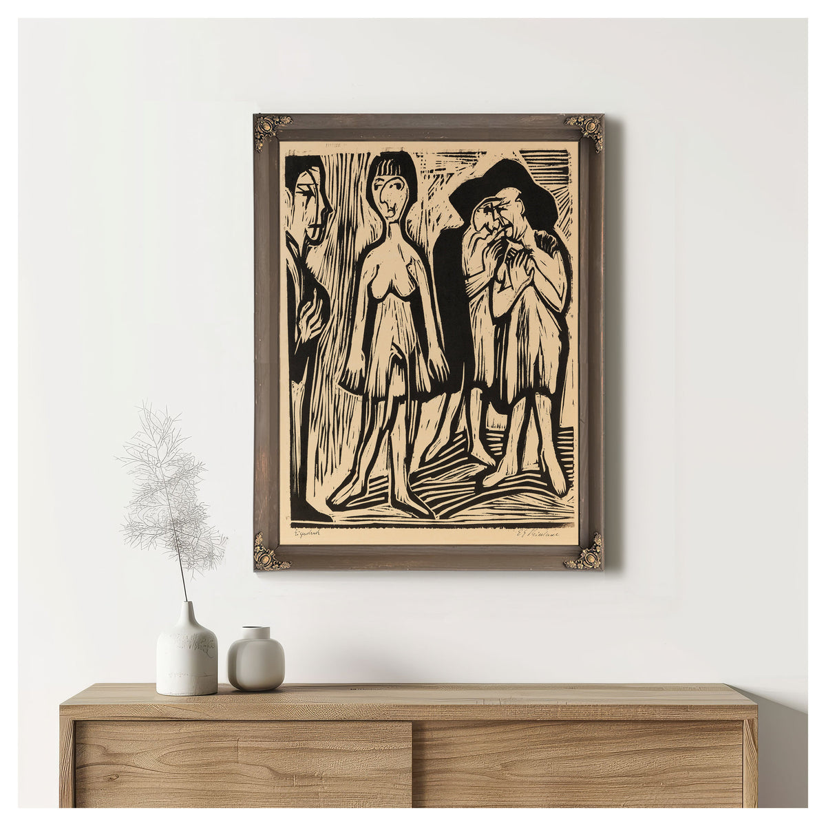 Die Entscheidung 1926 By Ernst Ludwig Kirchner