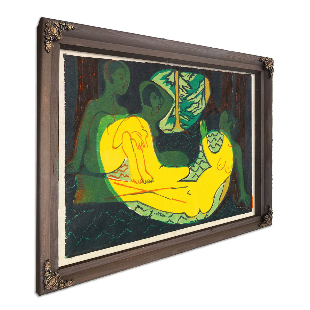 Drei Akte Im Walde 1933 By Ernst Ludwig Kirchner