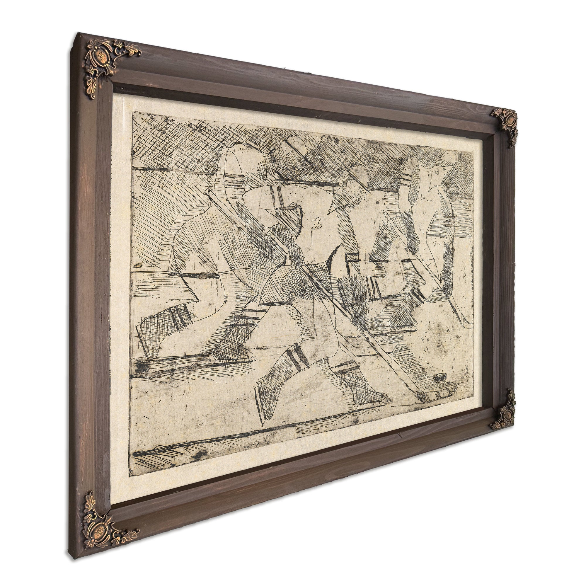 Eishockeyspieler 1935 By Ernst Ludwig Kirchner