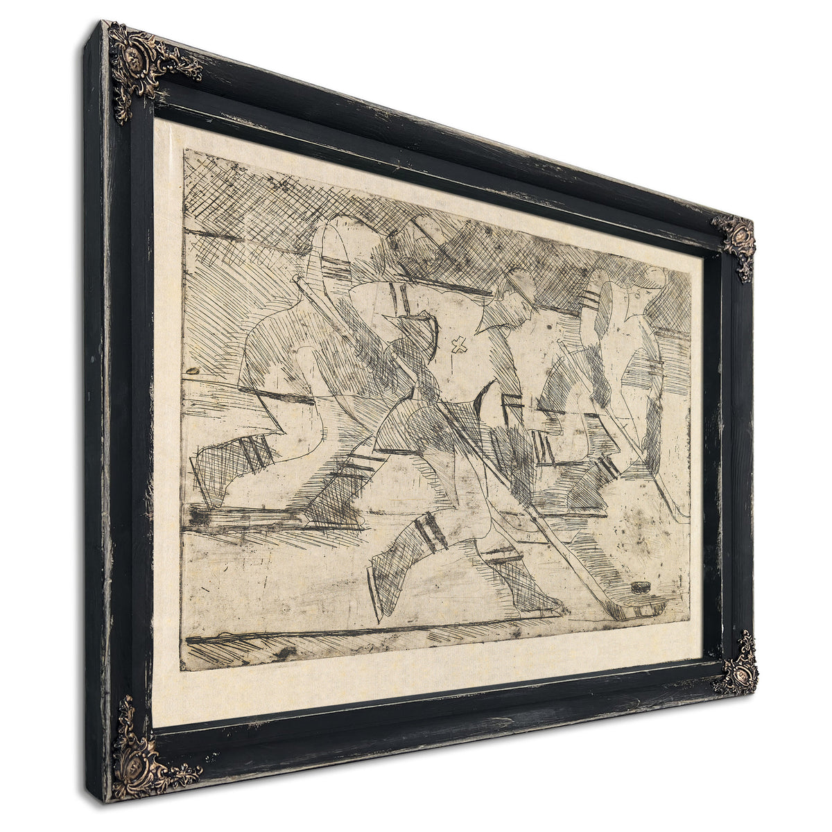 Eishockeyspieler 1935 By Ernst Ludwig Kirchner