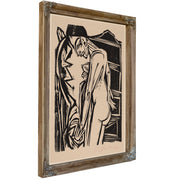 Female Nude Before Cabinet 1916 By Ernst Ludwig Kirchner