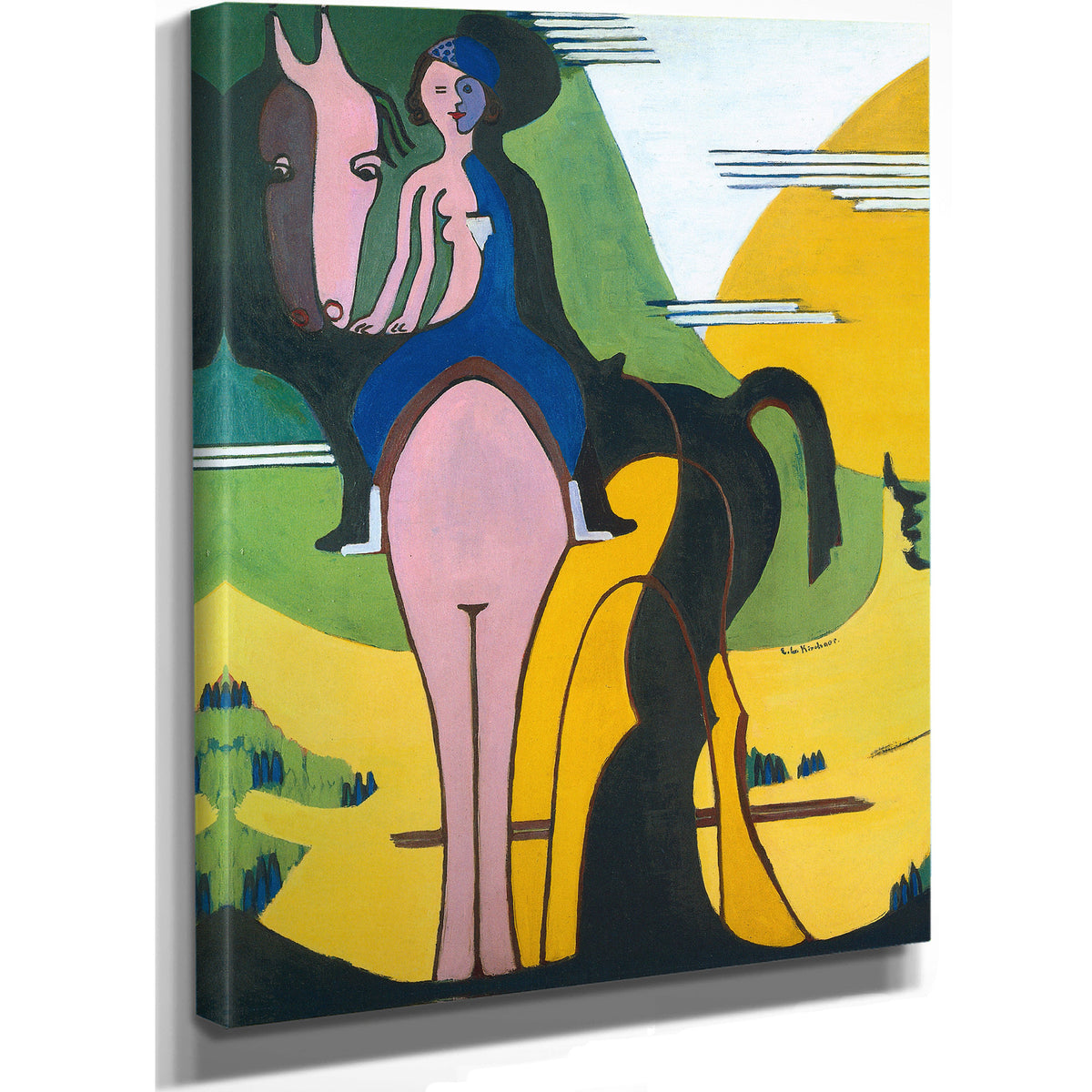 Female Rider 1931 1932 By Ernst Ludwig Kirchner