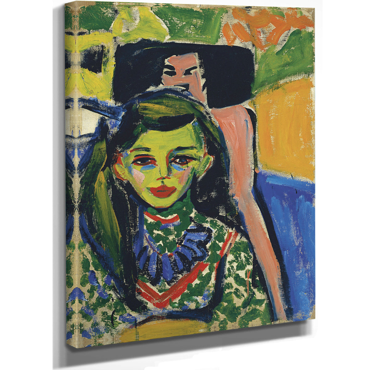 Franzi Front Carved Chair 1910 By Ernst Ludwig Kirchner