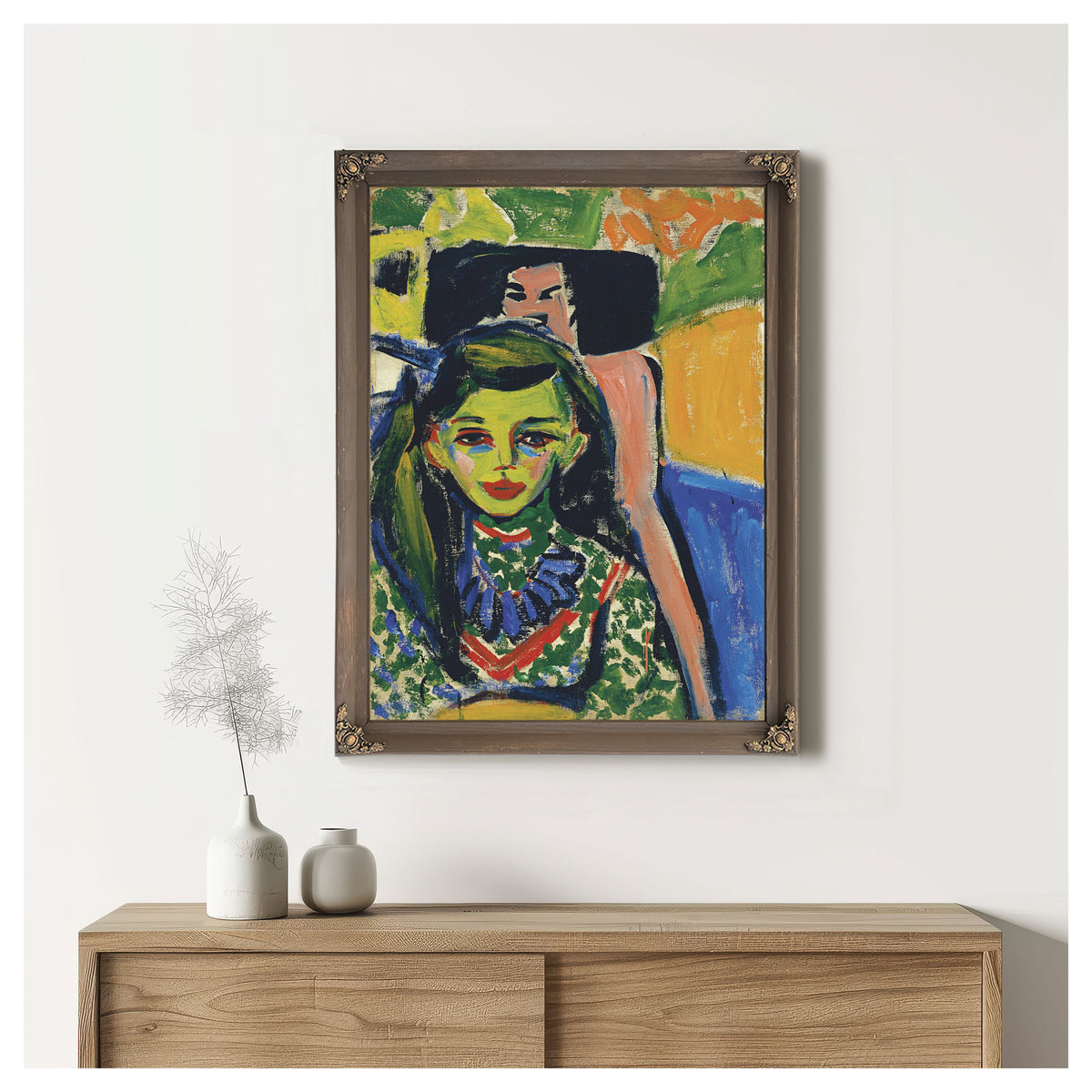 Franzi Front Carved Chair 1910 By Ernst Ludwig Kirchner