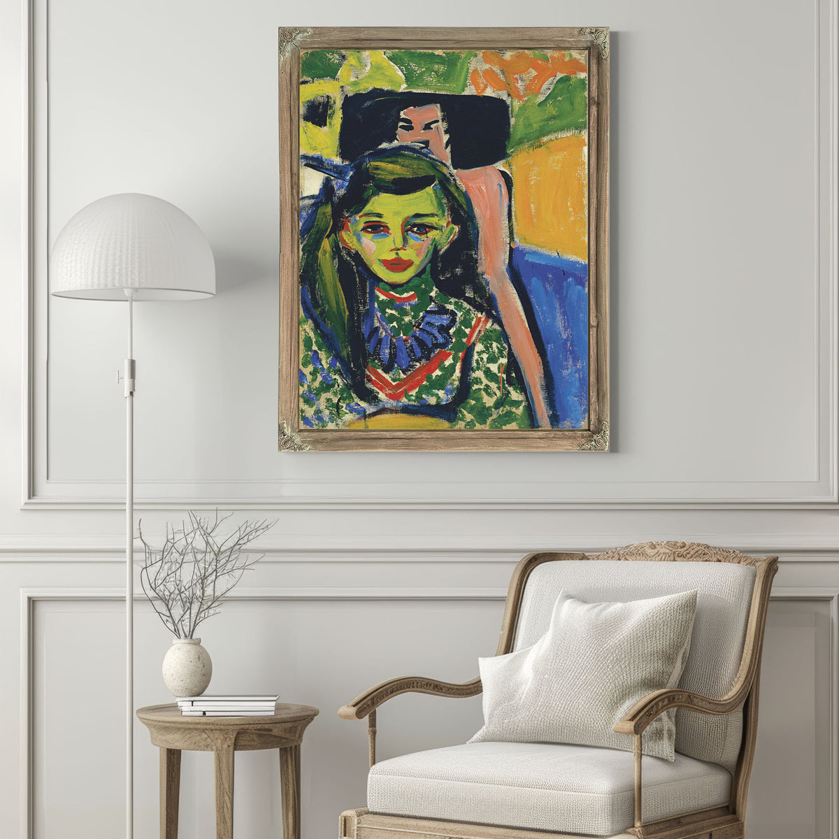 Franzi Front Carved Chair 1910 By Ernst Ludwig Kirchner