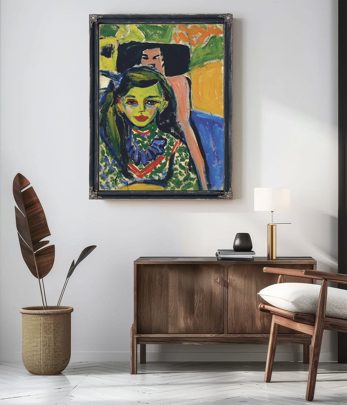 Franzi Front Carved Chair 1910 By Ernst Ludwig Kirchner
