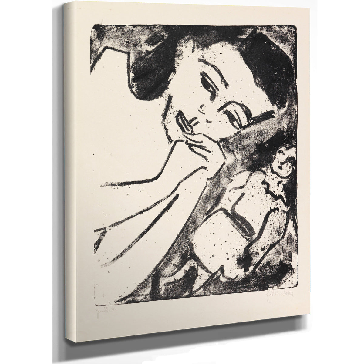 Franzikopf Mit Puppe 1910 By Ernst Ludwig Kirchner