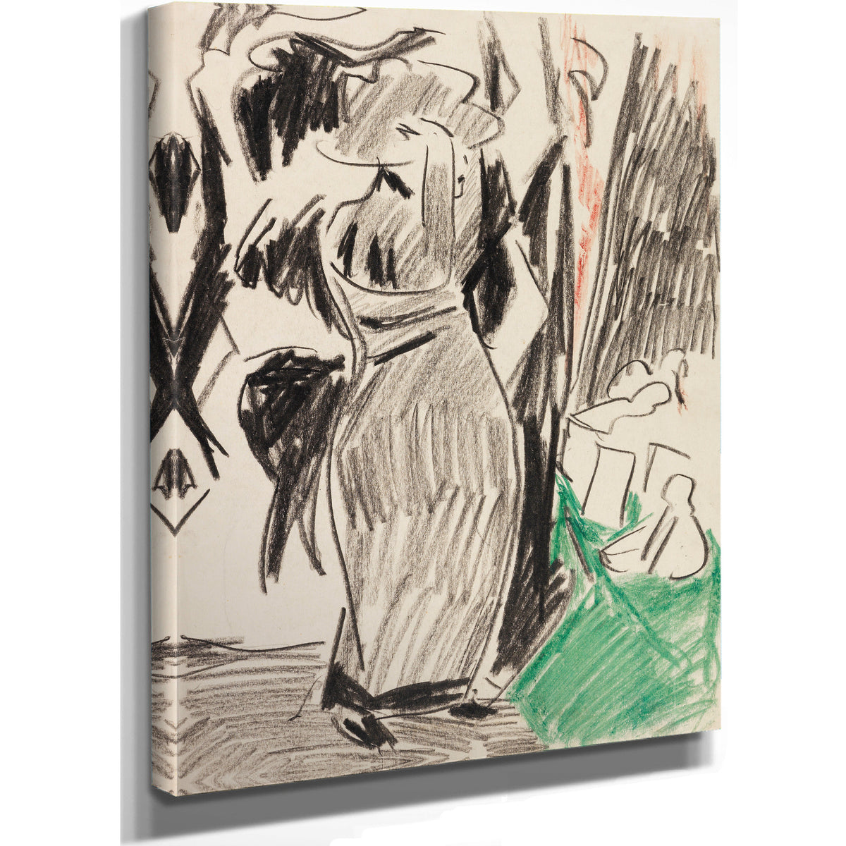 Frau Vor Dem Spiegel 1910 By Ernst Ludwig Kirchner