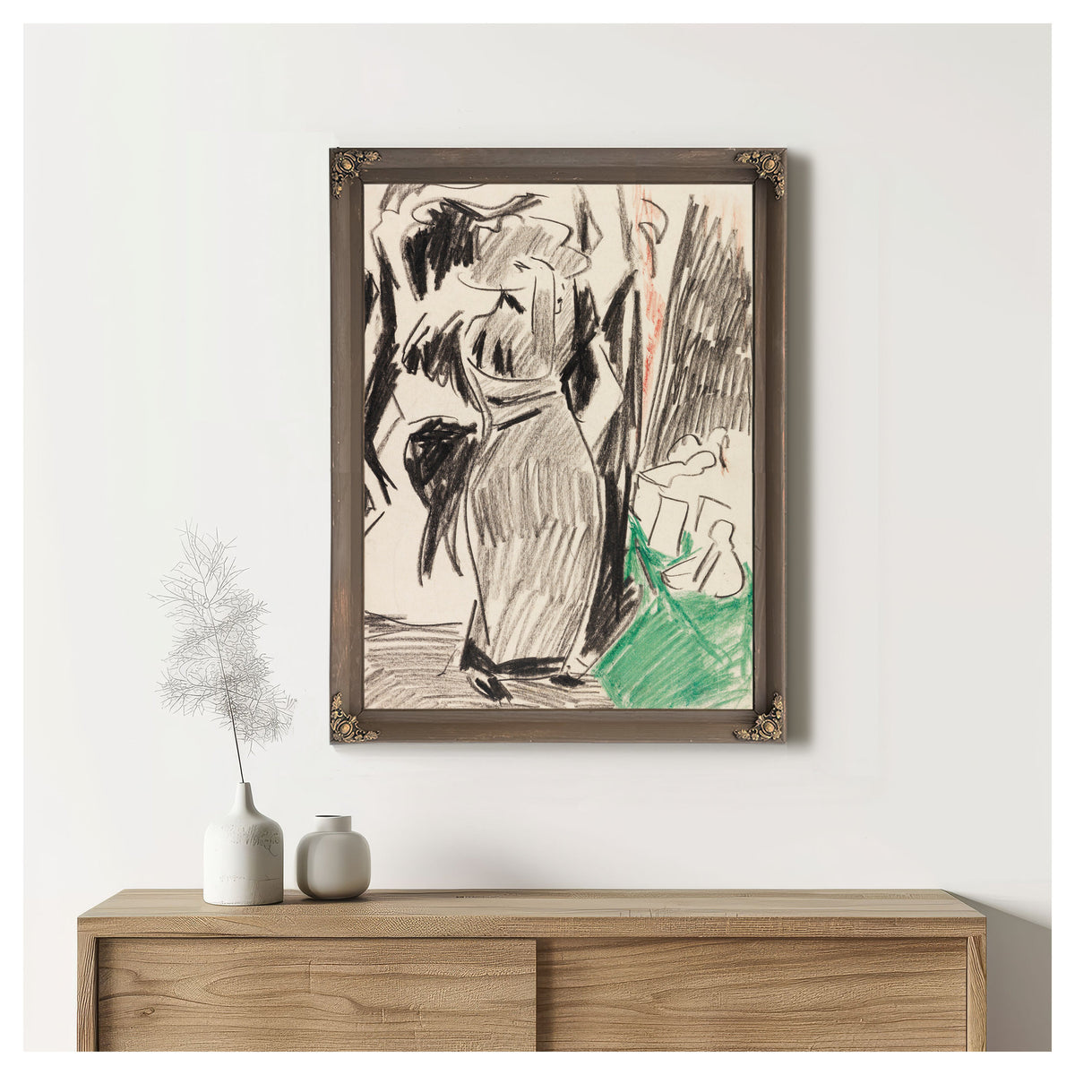 Frau Vor Dem Spiegel 1910 By Ernst Ludwig Kirchner