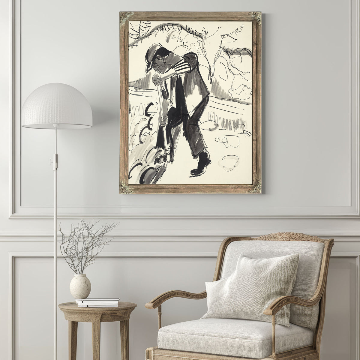 Grabender Bauer Digging Peasant Circa By Ernst Ludwig Kirchner