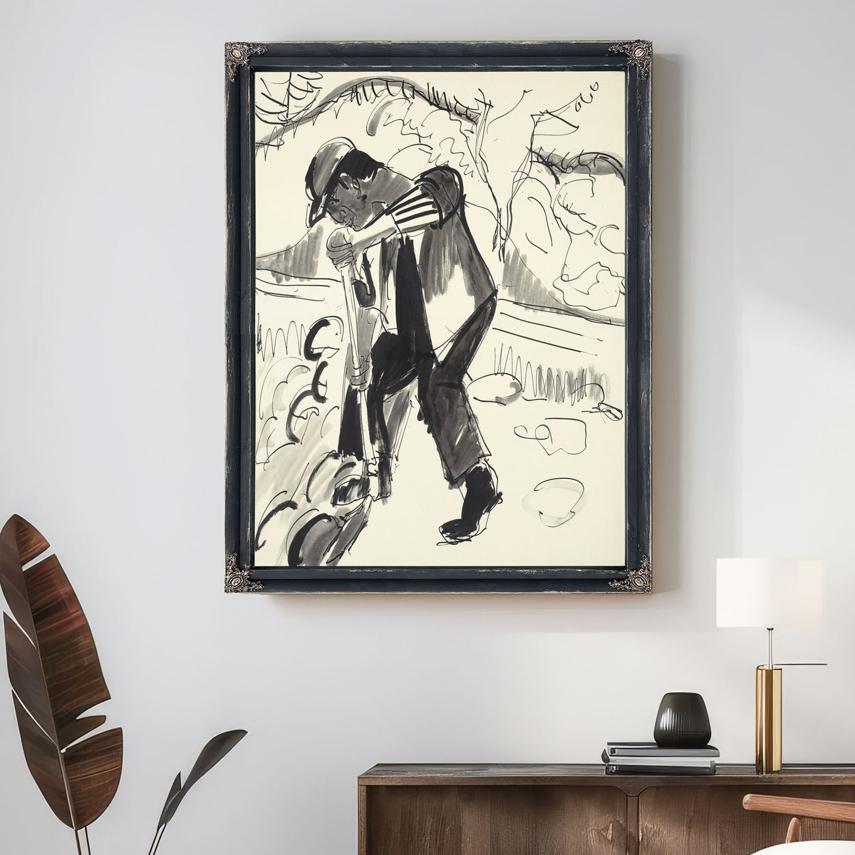 Grabender Bauer Digging Peasant Circa By Ernst Ludwig Kirchner