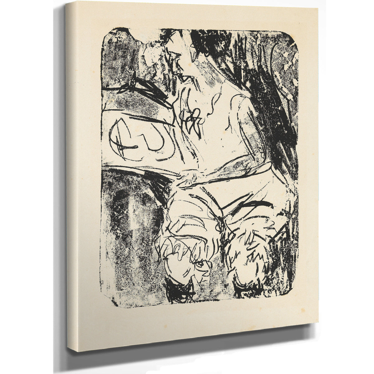Graphik Besehendes Madchen 1907 By Ernst Ludwig Kirchner