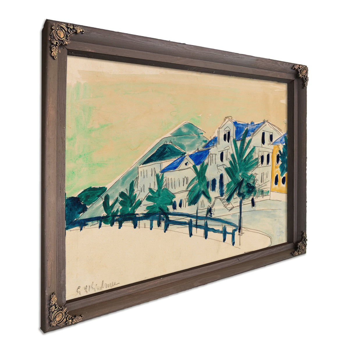 Hauser Mit Allee 1910 By Ernst Ludwig Kirchner