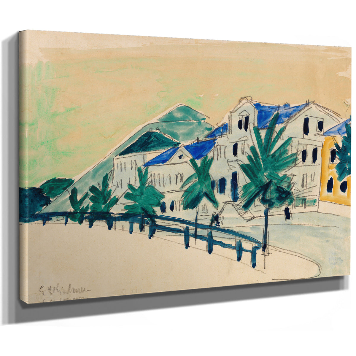Hauser Mit Allee 1910 By Ernst Ludwig Kirchner