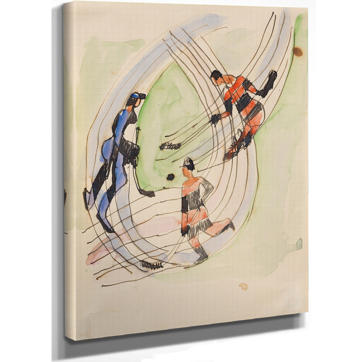 Hockeyspieler 1934 By Ernst Ludwig Kirchner